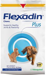 Vetoquinol Flexadin Plus Soft Chews Joint Supplement for Cats & Dogs, 90 count