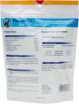 Show full view: Vetoquinol Flexadin Plus Soft Chews Joint Supplement for Dogs, 90 count slide 3 of 9