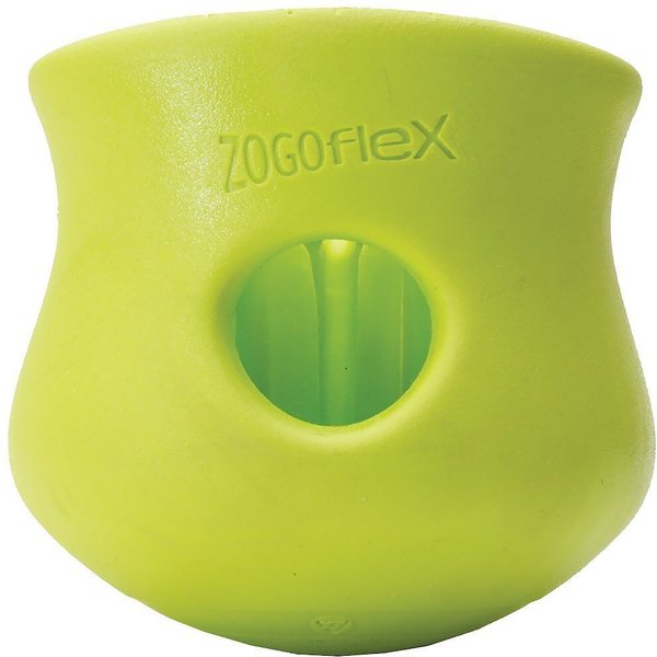West Paw Zogoflex Toppl Tough Treat Dispensing Dog Chew Toy, Granny Smith, Small slide 1 of 11