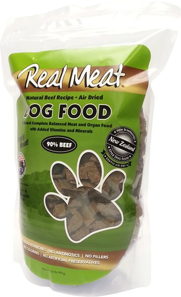  Real Meat Air Dried Dog Food w/Real Beef - 2lb Bag of