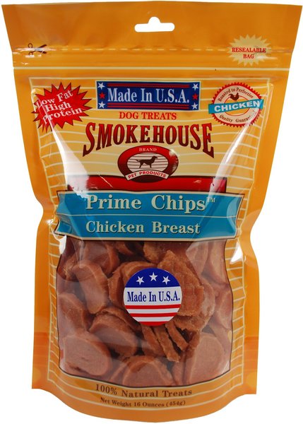 Smokehouse USA Chicken Breast Prime Chips Dog Treats, 16-oz bag slide 1 of 6