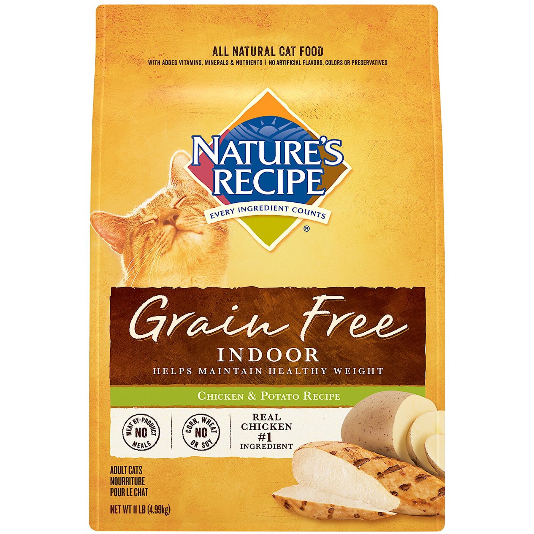 Discontinued NATURE S RECIPE Grain Free Indoor Chicken Potato Recipe Dry Cat Food 2 lb bag Chewy