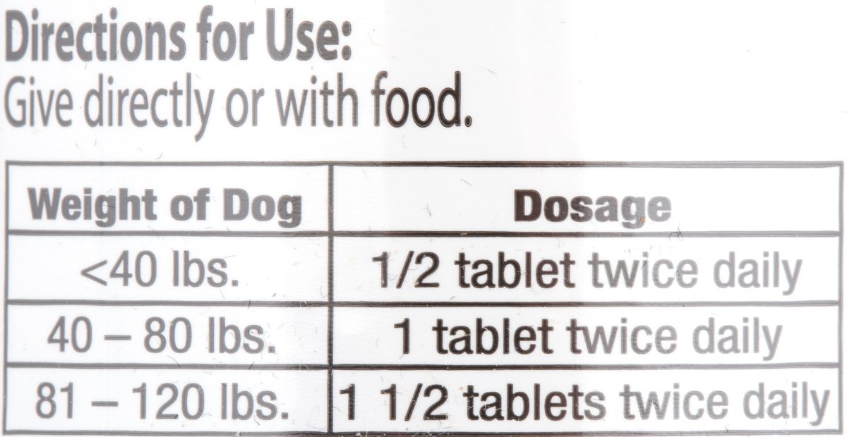 DURALACTIN Canine Chewable Vanilla Flavored Tablet Dog Supplement, 60 ...