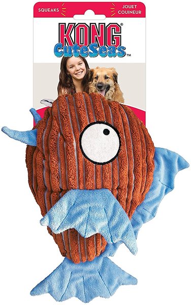 Discontinued - KONG CuteSeas Fish Dog Toy, Large - Chewy.com