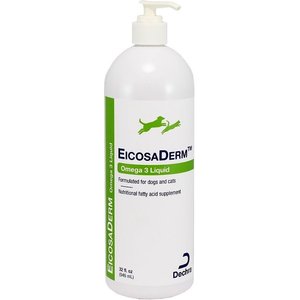 EicosaDerm Omega 3 Liquid Dog & Cat Nutritional Supplement, 32-oz bottle