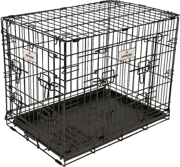 Discontinued PETMATE 2Door Elite Retreat Wire Kennel for Dogs, Black