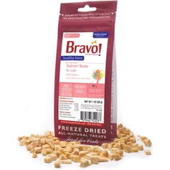 Bravo! Healthy Bites Salmon Freeze-Dried Cat Treats, 1-oz bag