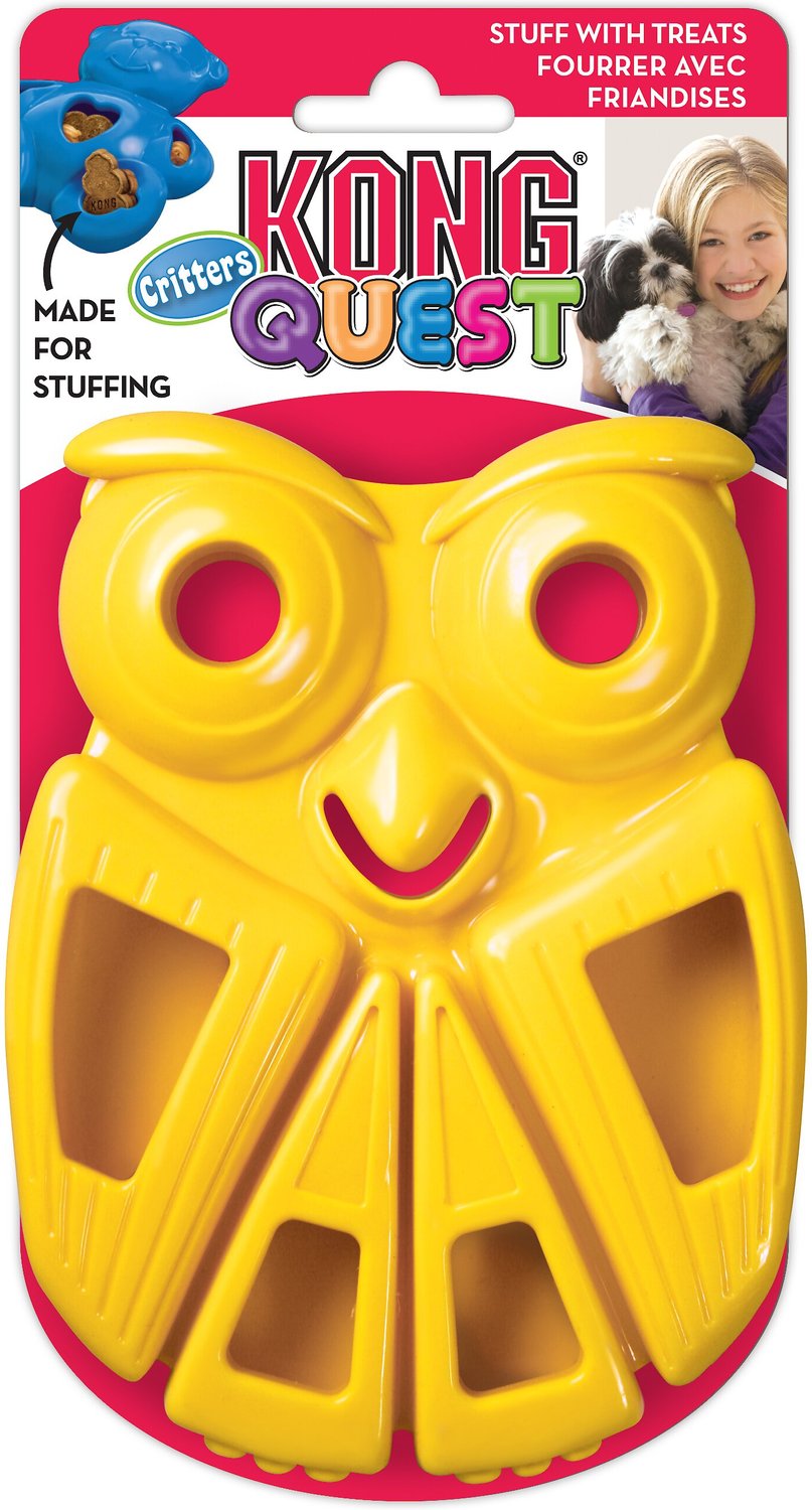KONG Quest Critters Owl Dog Toy, Small