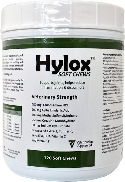 Hylox Nutritional Supplement Soft Chews for Dogs, 120 count slide 1 of 3