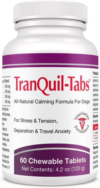 TranQuil Tabs Calming Dog Supplement, 60 count slide 1 of 4