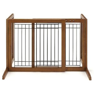Richell Freestanding Gate for Dogs & Cats, Autumn Matte, Small