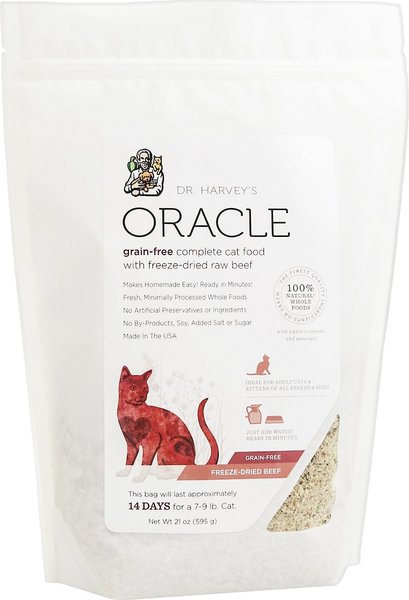 Dr. Harvey s Oracle Grain Free Beef Formula Freeze Dried Cat Food