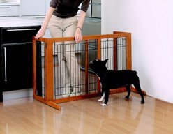 Richell HS Freestanding Gate for Dogs & Cats, Brown