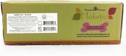 Show full view: Canine Caviar Braided Buffalo Stix 12" Dog Treats, case of 30 slide 3 of 6