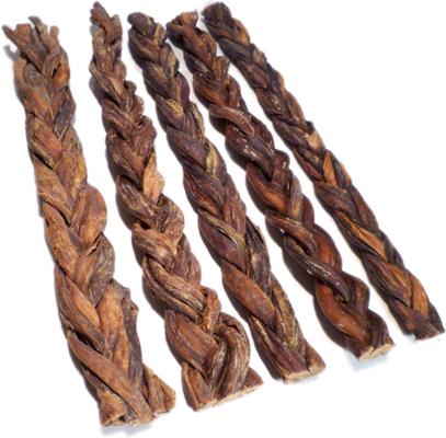 Show full view: Canine Caviar Braided Buffalo Stix 12" Dog Treats, case of 30 slide 4 of 6