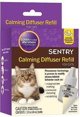 Sentry Calming Diffuser New Version Available - SENTRY Calming Diffuser Refill for Cats, 1.5-oz ...
