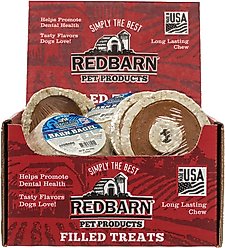 Redbarn Barn Bagels Peanut Butter Flavor Dog Treats, 30 count