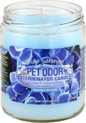 Pet Odor Exterminator Blue Serenity Deodorizing Candle, 13-oz jar