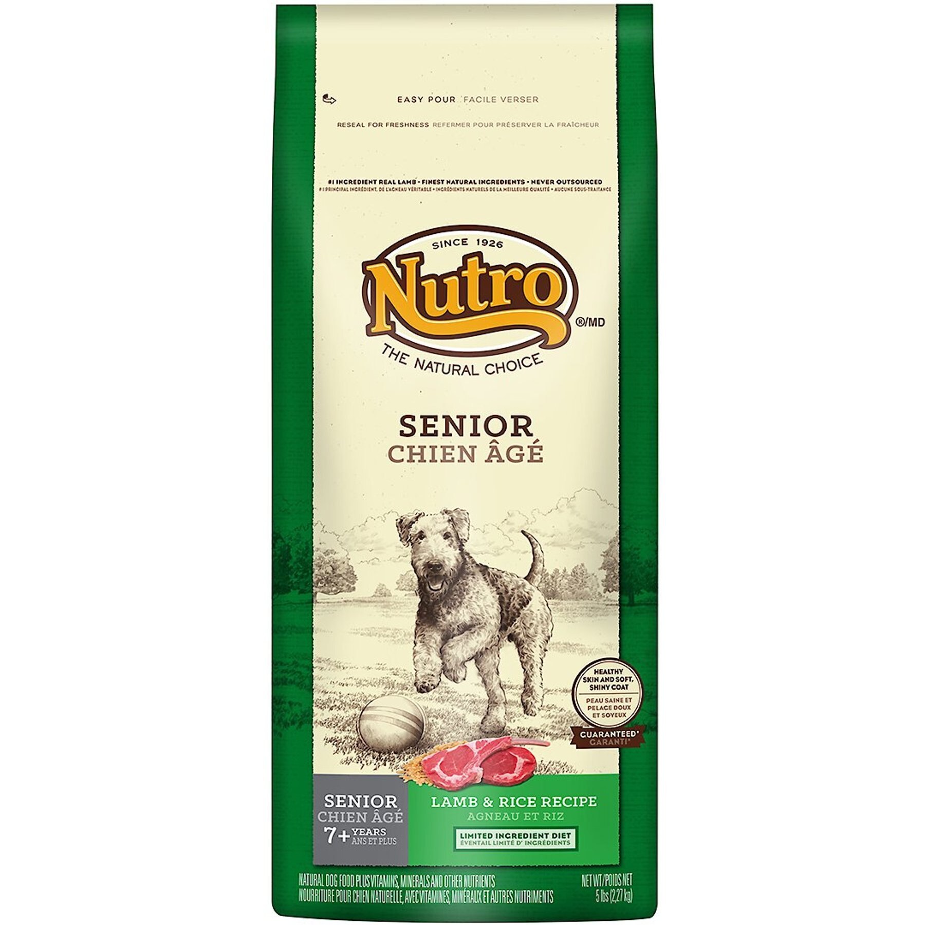 NUTRO Natural Choice Senior Lamb Brown Rice Recipe Dry Dog Food 30 lb bag Chewy