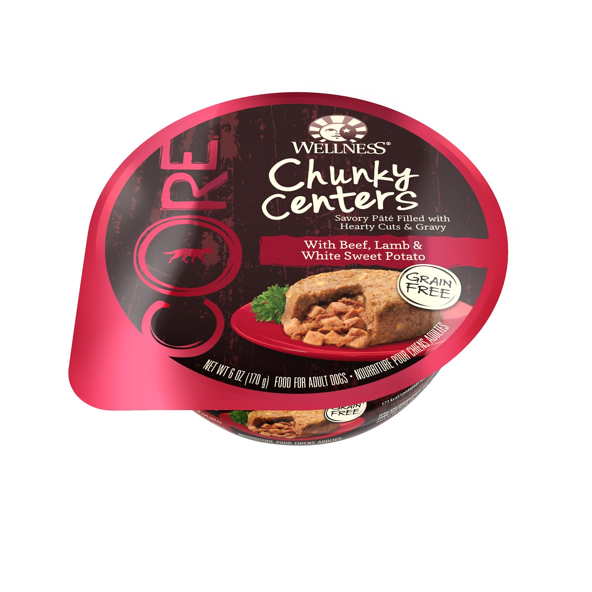 Wellness CORE Chunky Centers with Lamb, Turkey & Kale Grain-Free Wet Dog Food