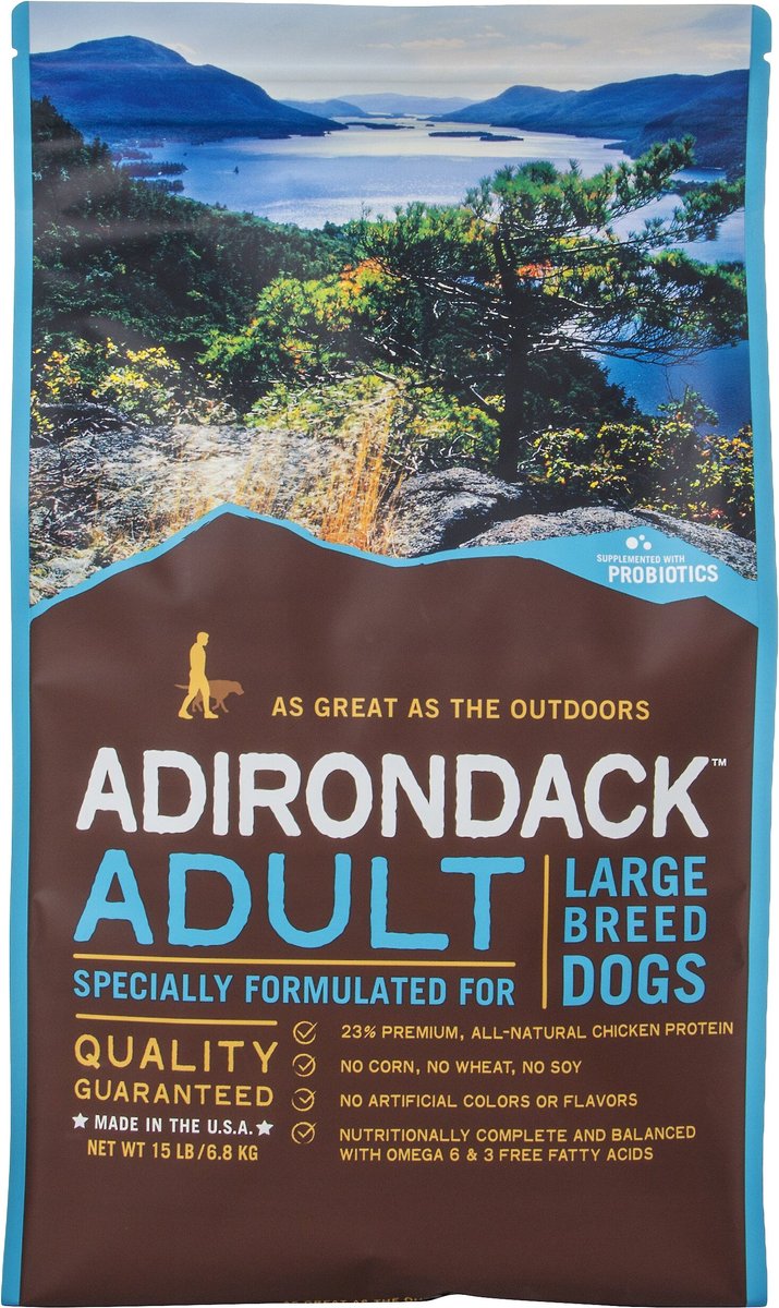 ADIRONDACK Large Breed Recipe Dry Dog Food, 15-lb bag 