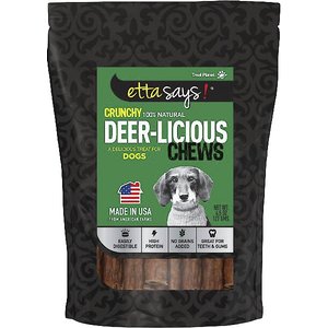 Etta Says! Crunchy Deer-Licious Chews Dog Treats, 4.5-oz bag