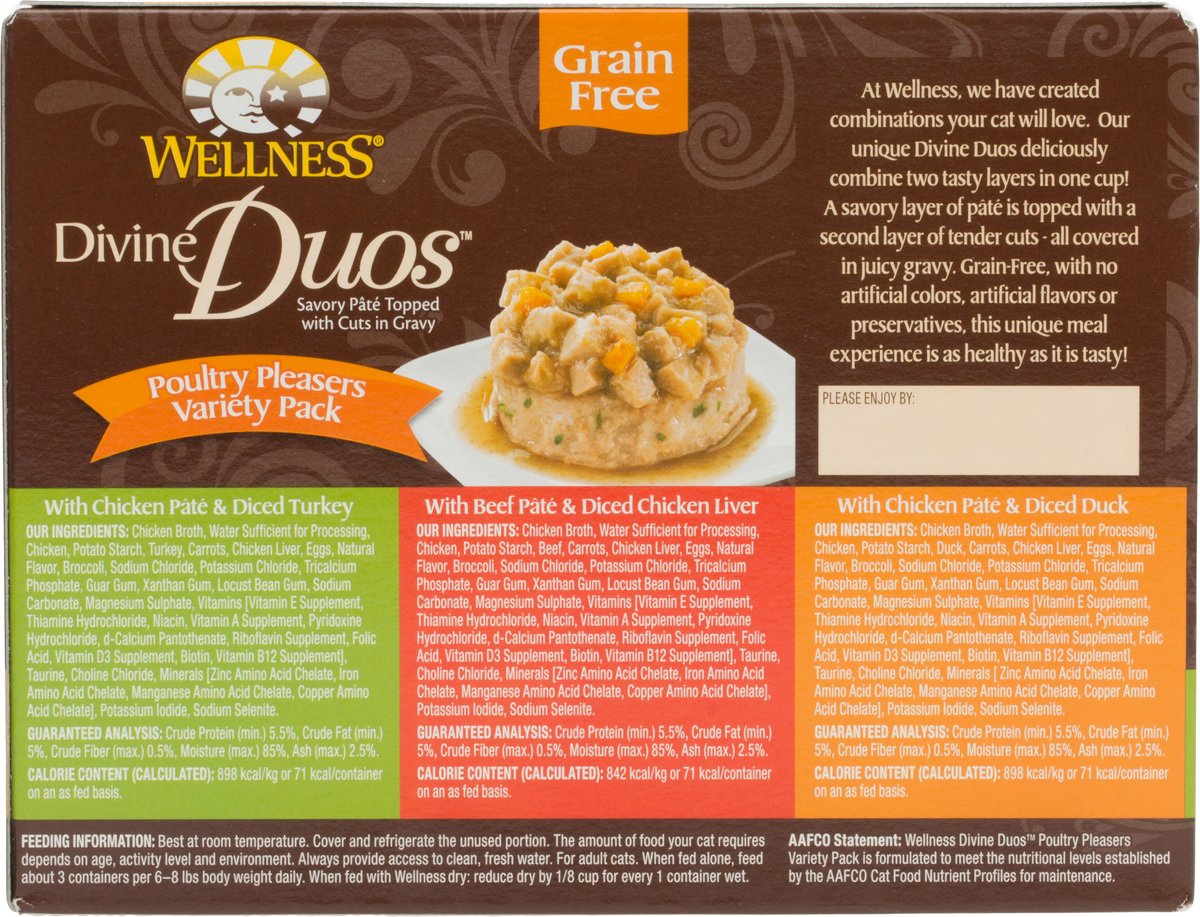 wellness divine duos cat food