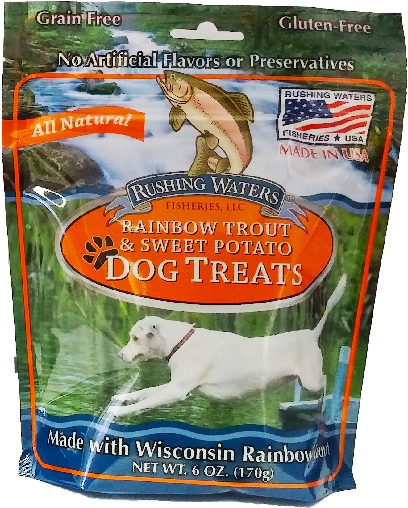 SAM'S YAMS Rushing Waters Rainbow Trout & Sweet Potato Dog Treats