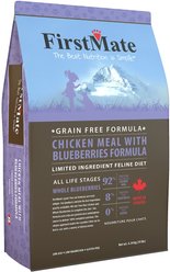 Firstmate Chicken Meal with Blueberries Formula Limited Ingredient Diet Grain-Free Dry Cat Food, 10-lb bag