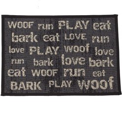 PetRageous Designs Vintage Tapestry Placemat, Dark Gray
