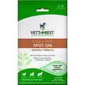 Vet's Best Flea + Tick Spot-On for Dogs, 0.6-oz bottle