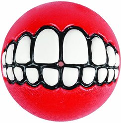 ROGZ by KONG Grinz Treat Ball Dog Toy, Color Varies, Small slide 1 of 4