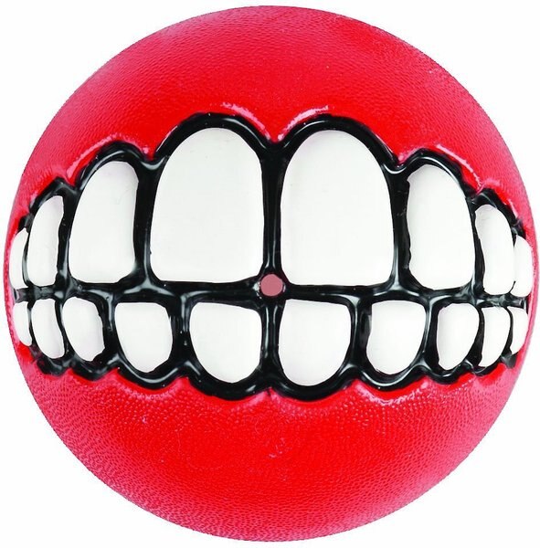 ROGZ by KONG Grinz Treat Ball Dog Toy, Color Varies, Small slide 1 of 5