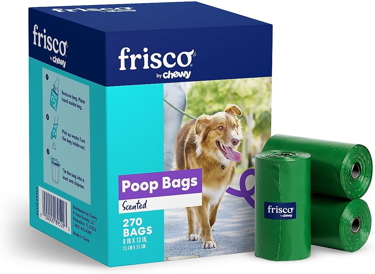 3 x 20 pc Pet Waste Scoop Poop Dispenser Refill Bag Roll 