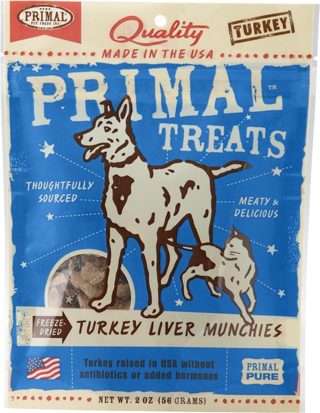 Primal Freeze-Dried Grain Free Beef Liver Munchies Dog and Cat Treats