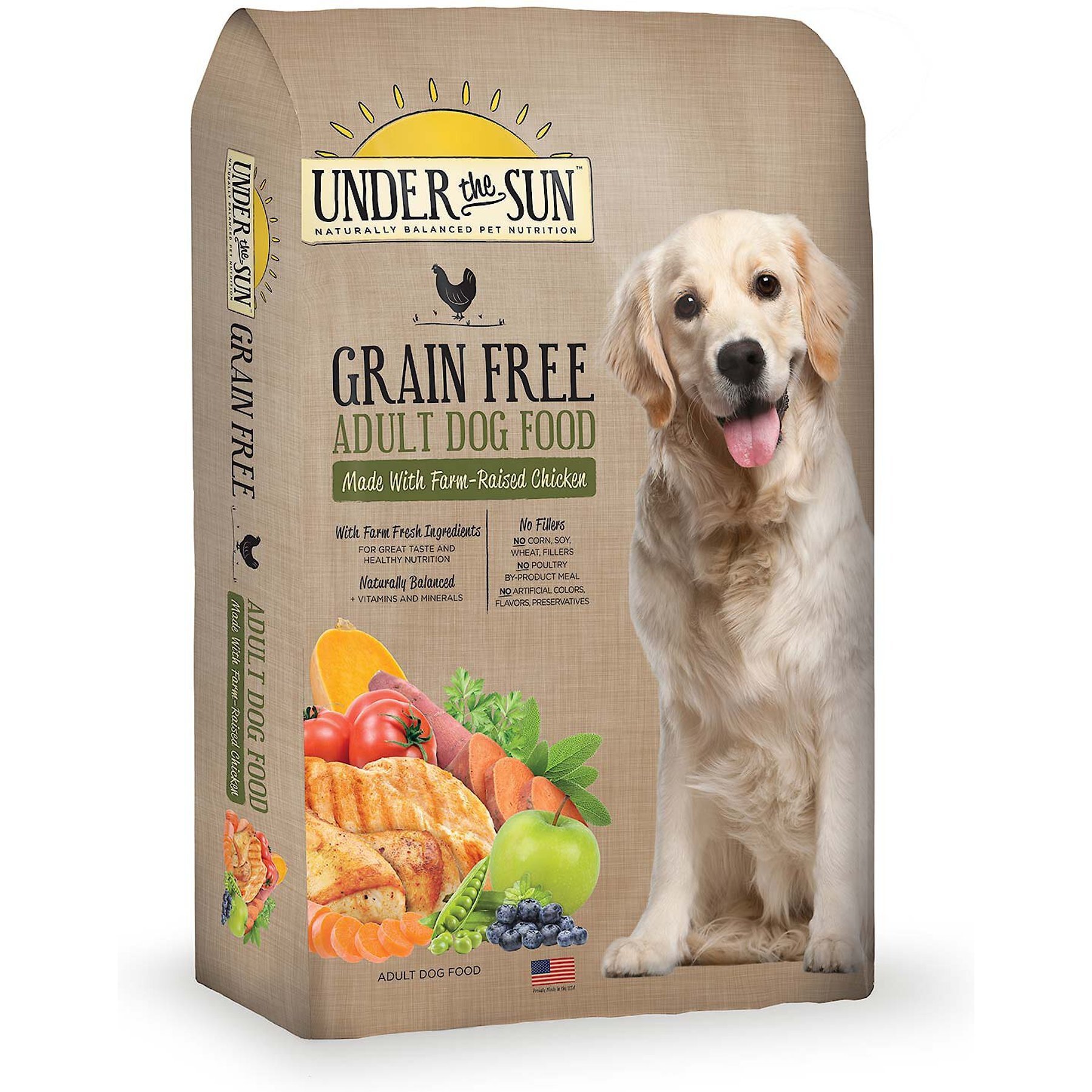 Under the sun chicken shops dog food