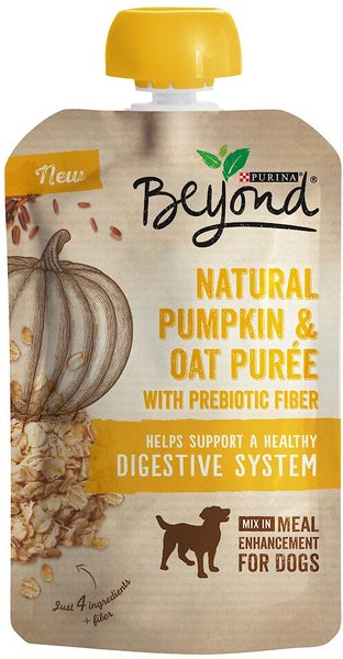 PURINA BEYOND Natural Pumpkin Oat Puree Dog Food Topper 3.2 oz