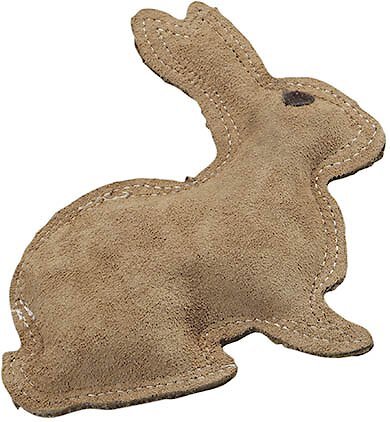 Ethical Pet Dura-Fused Leather Rabbit Dog Toy slide 1 of 6