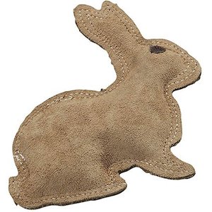 Ethical Pet Dura-Fused Leather Rabbit Dog Toy