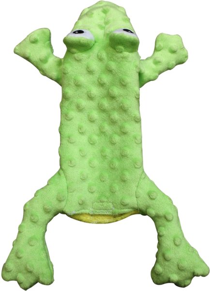 Ethical Pet Skinneeez Extreme Stuffer Frog Stuffing-Free Squeaky Plush Dog Toy slide 1 of 5