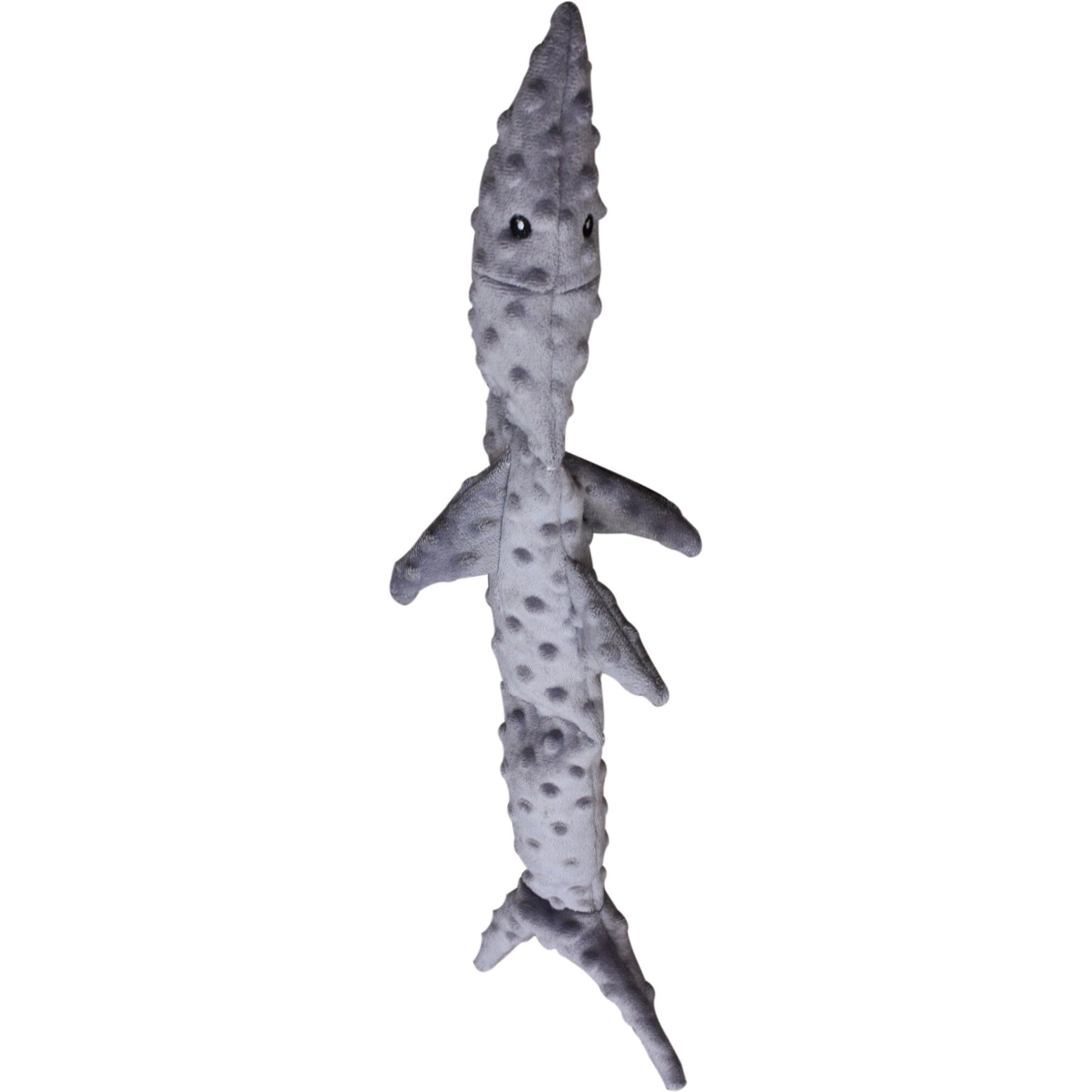 Ethical Pet Skinneeez Extreme Triple Squeaker Shark Stuffing-Free Squeaky Plush Dog Toy