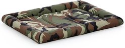 MidWest Ultra Durable Bolster Cat & Dog Bed, Green Camo, 24-inch