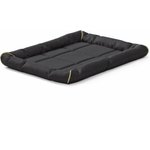 Best Pet Supplies Plush Suede Bolster Cat & Dog Bed, Dark Brown, XX-Large