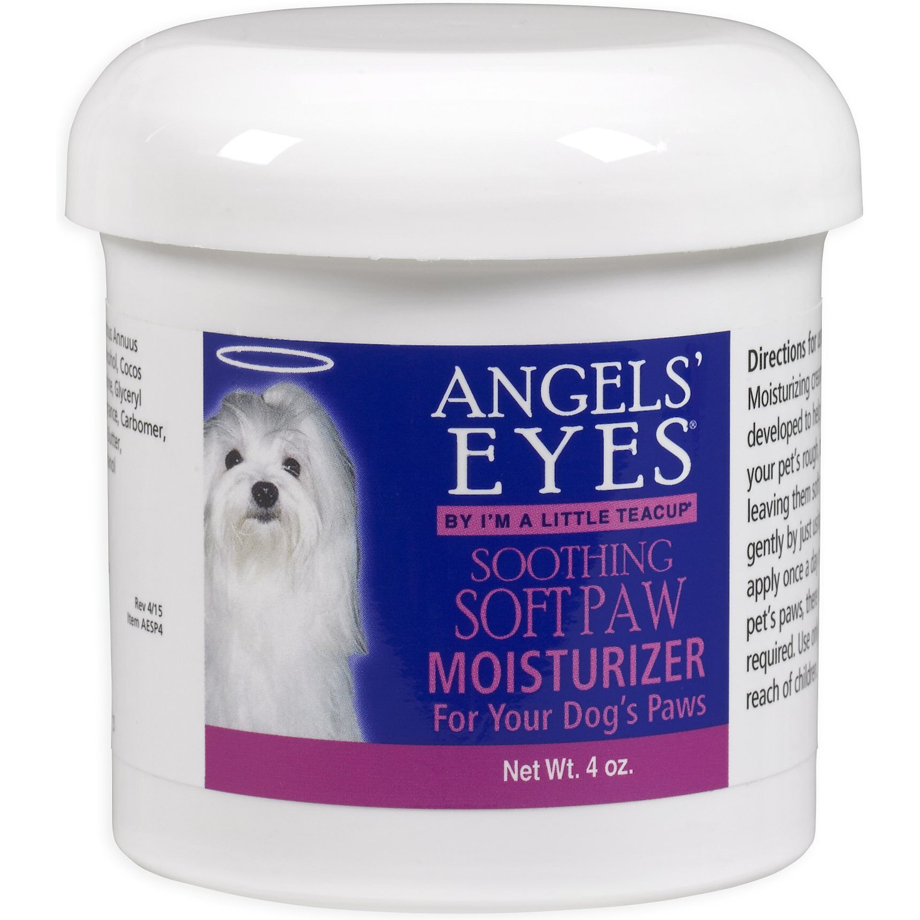 ANGELS EYES Soft Paw Moisturizer for Dogs 4 oz tub Chewy