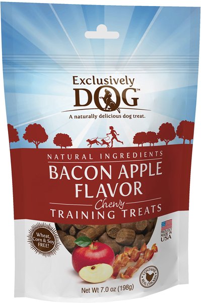 Exclusively Dog Bacon Apple Flavor Training Dog Treats, 7-oz bag slide 1 of 7