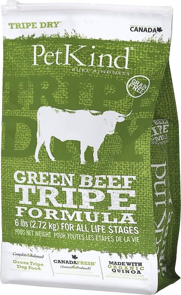 PetKind Tripe Dry Grain-Free Green Beef Tripe Formula Dry Dog Food, 6-lb bag slide 1 of 5