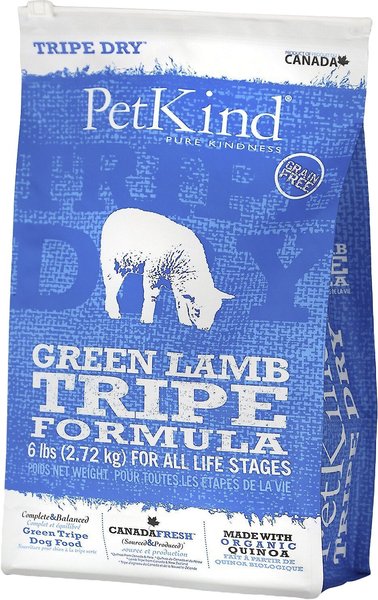 PetKind Tripe Dry Grain-Free Green Lamb Tripe Formula Dry Dog Food, 6-lb bag slide 1 of 5