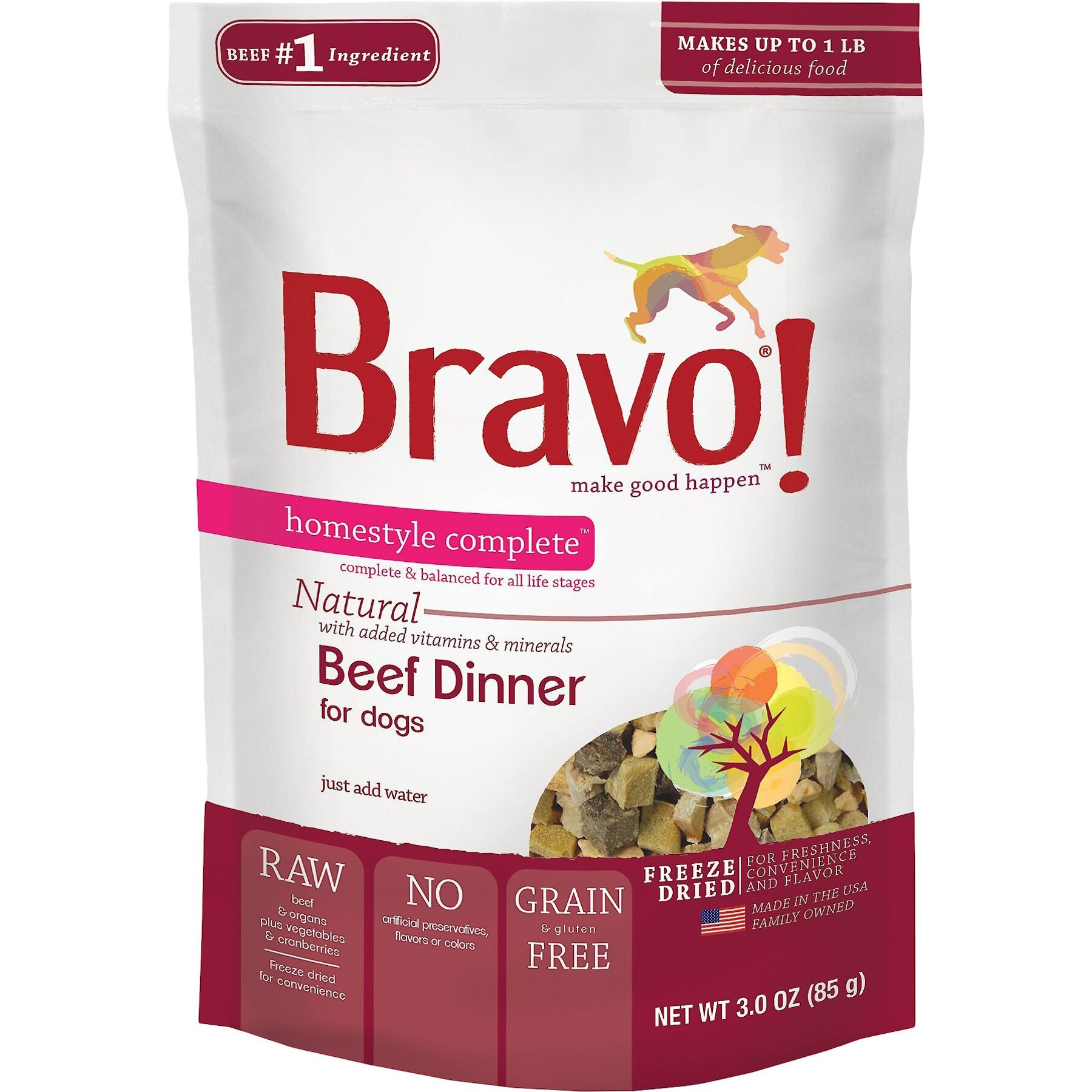 Bravo Homestyle - Comida liofilizada para pavo, 2 libras