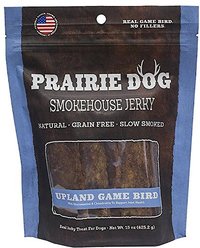 Prairie Dog Smokehouse Jerky Upland Game Bird Dog Treats, 15-oz bag