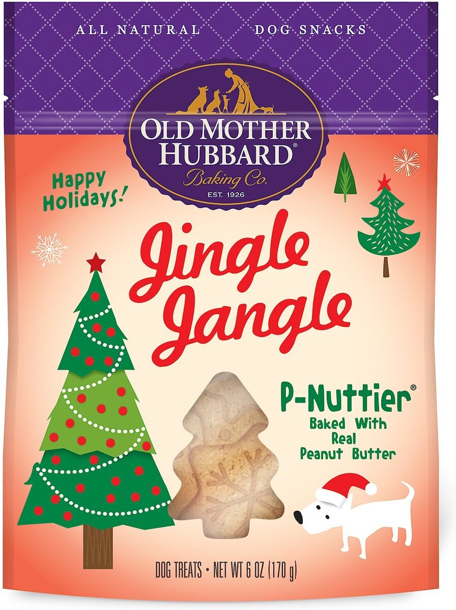 OLD MOTHER HUBBARD Holiday Jingle Jangle PNuttier Biscuits Baked Dog